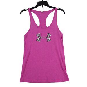 Under Armour Womens XS HeatGear Loose Racerback Tank Top Pink